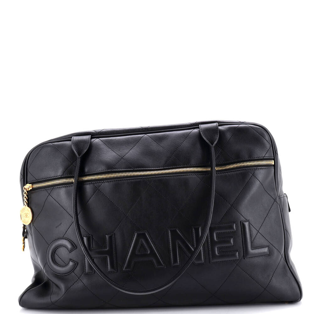 Chanel Logo Bowler Bag Stitched #301856C47B